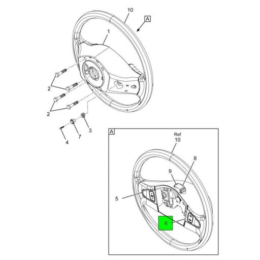 3877814C1 Navistar International® SWITCH STEERING WHEEL MOUNTED CRUISE SET/RESUME Source