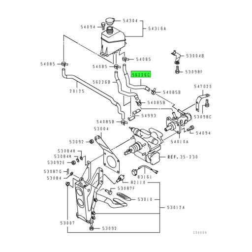MK481235 Mitsubishi FUSO® Brake Fluid Reservoir Hose Source One