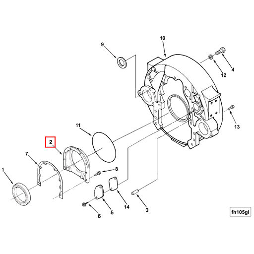 216165 Cummins | Rear Cover | Source One Parts Center