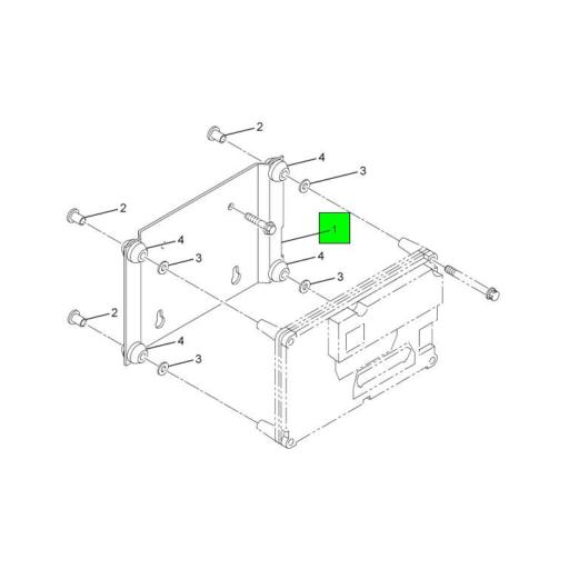 1829944C1 Navistar International | Rear CEC Module Mounting Bracket ...