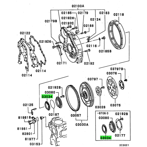 ME030857 Mitsubishi FUSO | Rear Crankshaft Oil Slinger | Source One ...