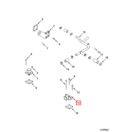 193064 Cummins | Water Outlet Connection | Source One Parts Center