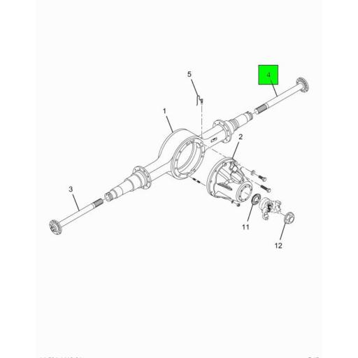 ETN0134075 Navistar International | Rear Axle Short Arm Shaft | Source ...