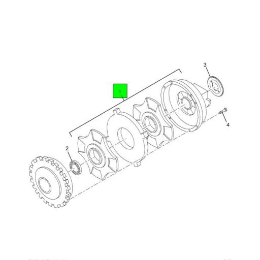 C30892582 | Navistar International® | CLUTCH ASSEMBLY 11MHB 2INCH 10  SPLINES 155INCH EASY PEDAL ADVANTAGE