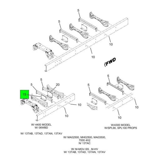 3527904C1 | Navistar International® | BRACKET CENTER BEARING HOUSING ...