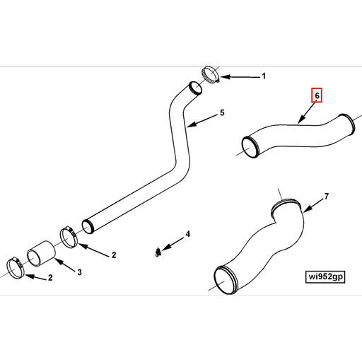 3356460 Cummins | Air Inlet Tube | Source One Parts Center