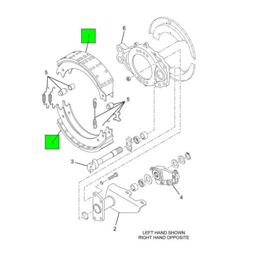 2611523C91 Navistar International | W/ Lining Shoe | Source 2611523C91 Navistar International | W/ Lining Shoe | Source