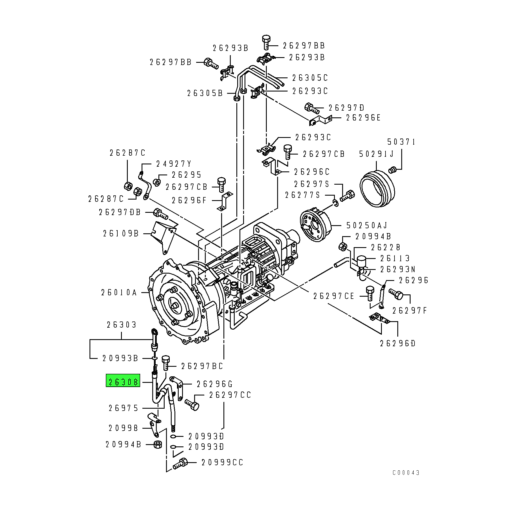 ME519206 Mitsubishi FUSO | Automatic Transmission Case Oil Level Gauge ...