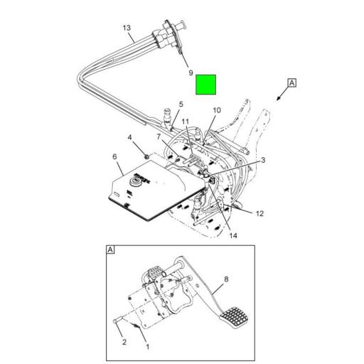 2024458C1 Navistar International® FITTING T QUICK CONNECT 3/8 QC X