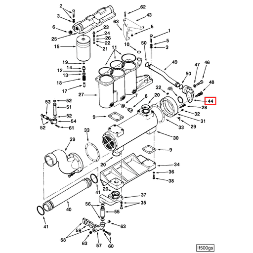 180732 Cummins | Water Outlet Connection | Source One Parts Center