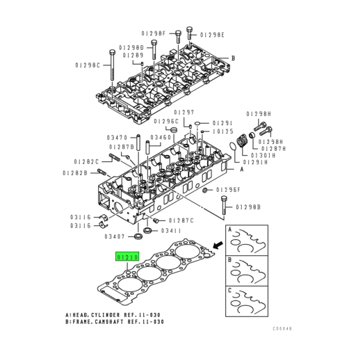 ME226786 Mitsubishi FUSO | Cylinder Head Gasket | Source One