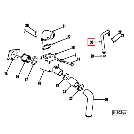 211027 Cummins | Water Transfer Tube | Source One Parts Center
