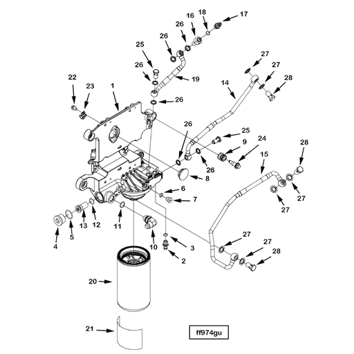 2870131 Cummins | Fuel Filter Head | Source One Parts Center