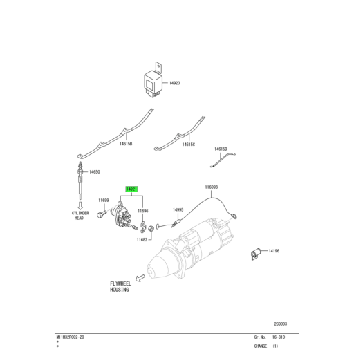 ME037464 Mitsubishi FUSO® Intake Air Heater Control Relay Source