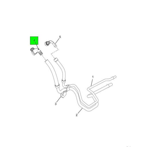3777801C1 Navistar International® FUEL LINE FITTING SAE J2044 1/2