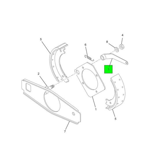 394984C1 Navistar International® LEVER DRUM BRAKE OPERATING