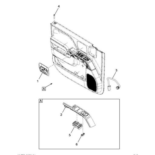 7502806C1 Navistar International® FRONT SIDE DOOR WT TRIM MANUAL MIRROR DOOR PANEL Source
