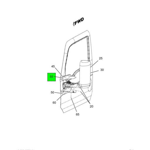 3769296C94 Navistar International | MIRROR REAR VIEW RIGHT
