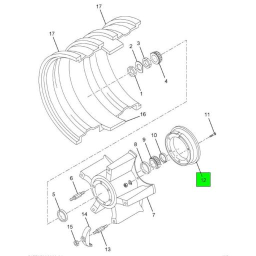 ZBR3295AX Navistar International® DRUM BRAKE 16 1/2 X 7 4 Pack