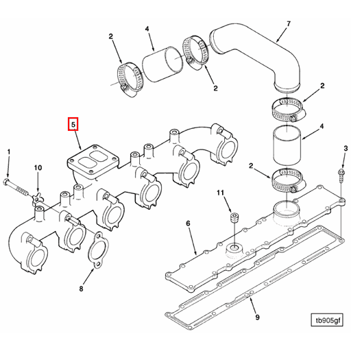 3906737 Cummins | Intake Manifold Cover | Source One Parts Center