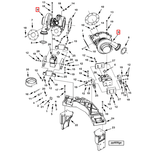 4999869 4968692 Cummins | Turbocharger | Source One Parts Center