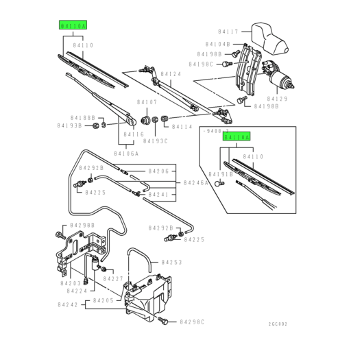 MC992216 | Mitsubishi FUSO® | Windshield Wiper Blade Assembly