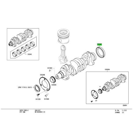 Mk667232 MK667209 Mitsubishi FUSO | Rear Crankshaft Oil Seal | Source One Parts ...