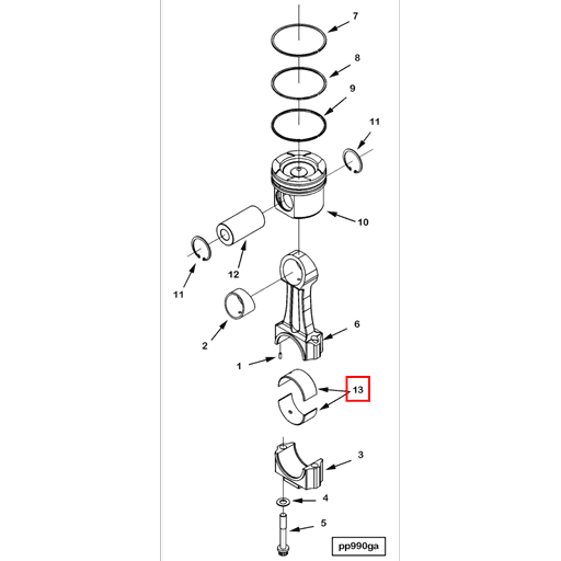 4097343 Cummins | Connecting Rod STUD Bearing | Source One Parts Center