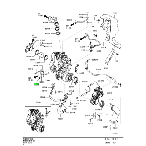 QC000312 Mitsubishi FUSO® Injection Pump Nut Source One Parts Center