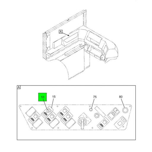 441143055 IC Bus | Rocker Switch Actuator Stepwell Light | Source One ...