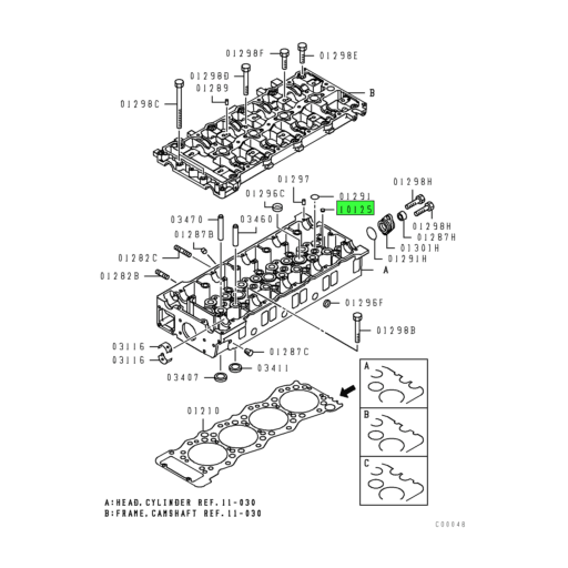 ME223237 | Mitsubishi FUSO® | Thermostat Water Hose Fitting Gasket