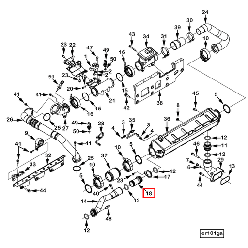 4374002 3685742 Cummins | Water Transfer Tube | Source One Parts Center