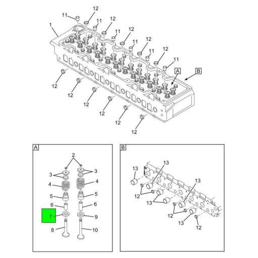 1842137C1 Navistar International® INSERT INTAKE VALVE 5 Pack
