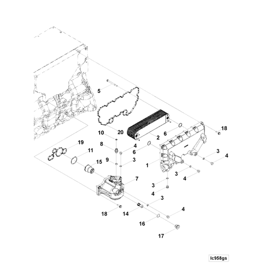 2884807 Cummins | Lubricating Oil Filter Head | Source One Parts Center