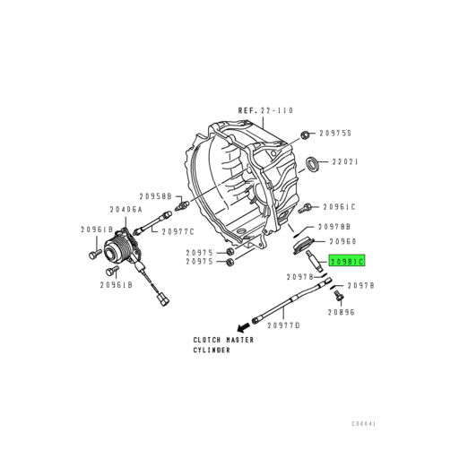 ME538553 Mitsubishi FUSO | Manual Transmission Clutch Control Equip ...