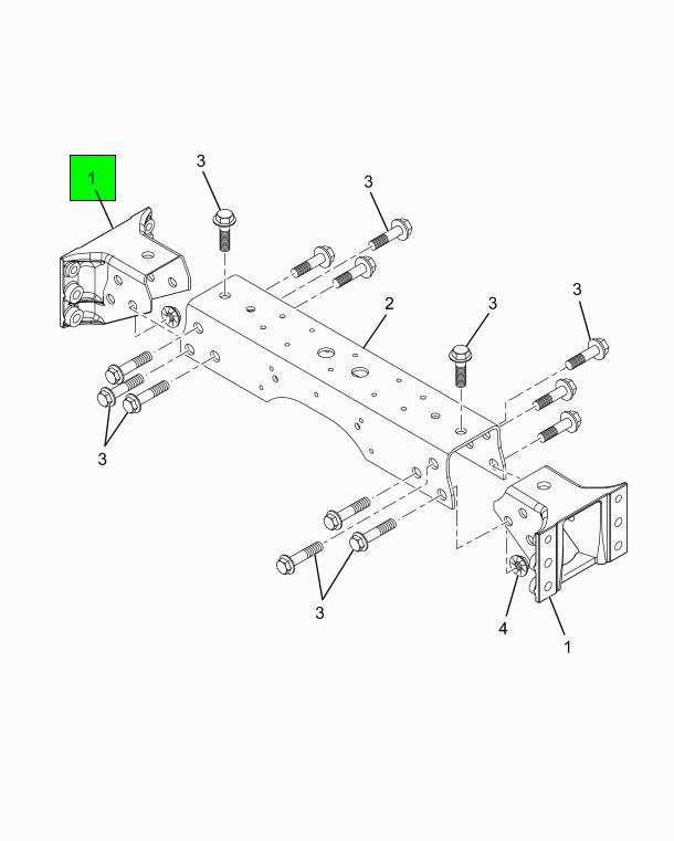 3624114C2 | Genuine Navistar International® SUPPORT CROSSMEMBER FR