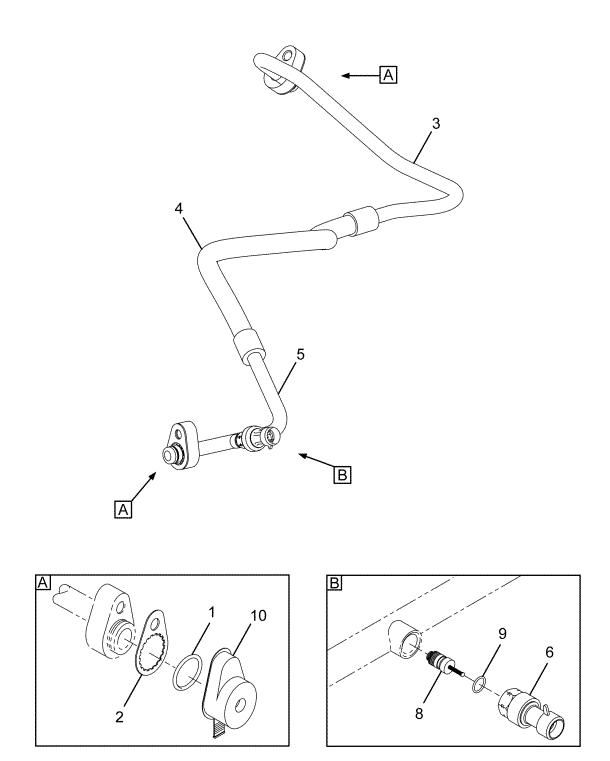 thumbnail interactive-video image 1 of International AC Hose From Condenser To Dryer - OEM Part # 3503643c91 1 of 2