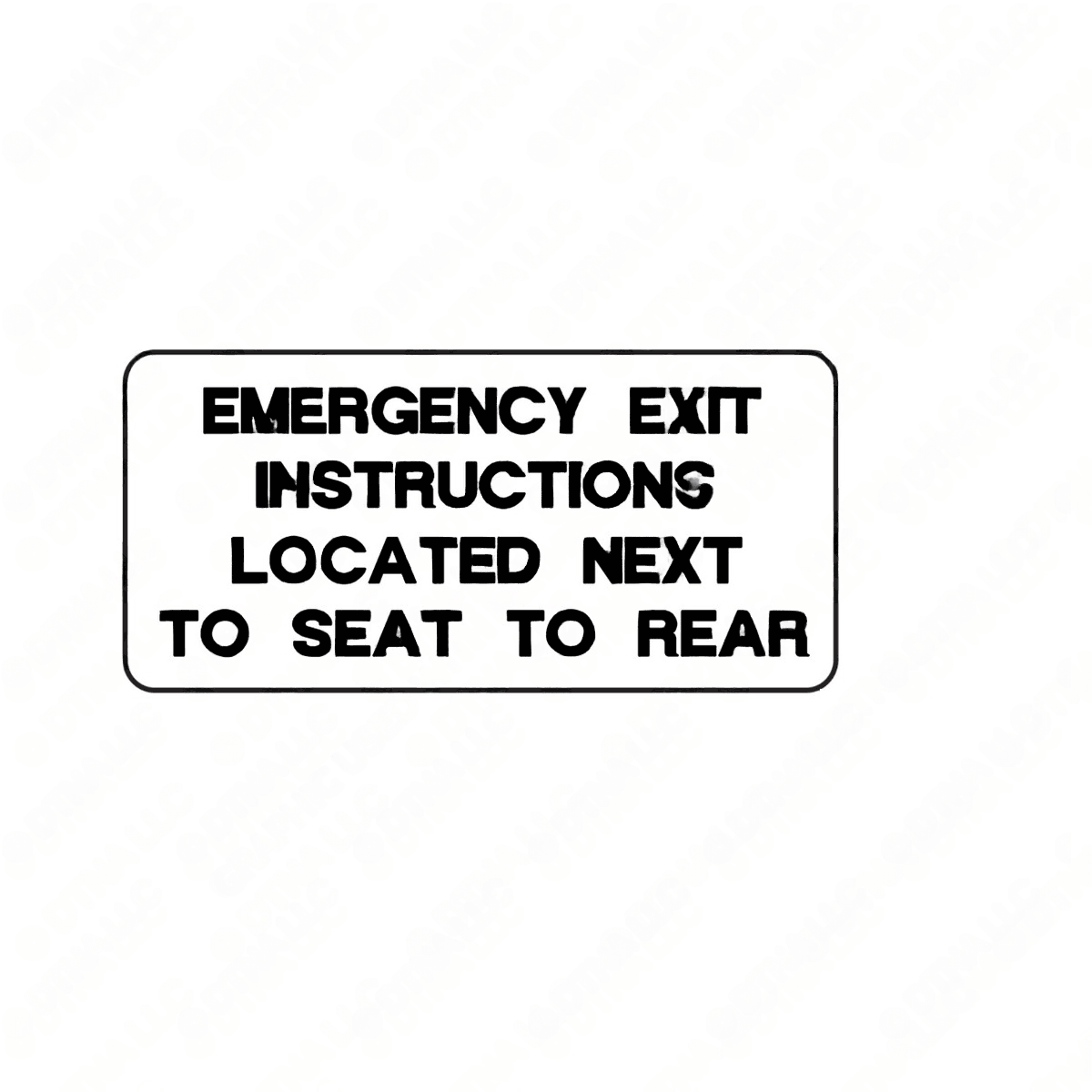 65007578 Thomas Built Bus | School Bus Decal - Lettering/Warning ...