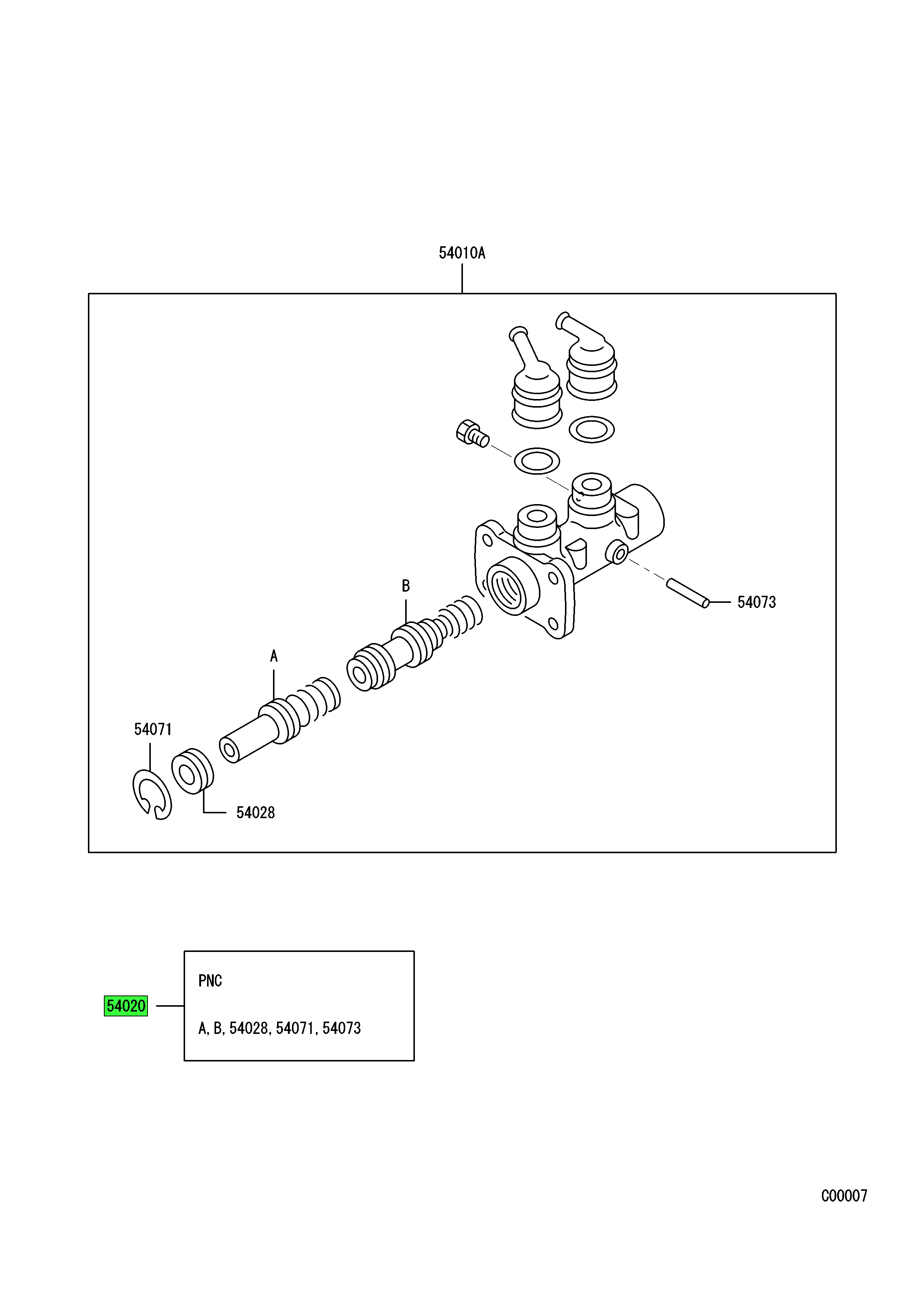 MK448868 Mitsubishi FUSO | Brake Master Cylinder Kit