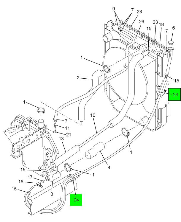 1673815C1 | Genuine Navistar International® CLAMP CUSHIONED RUBBER WITH 406  MOUNTING HOLE 2 1/8 ID - 10 Pack