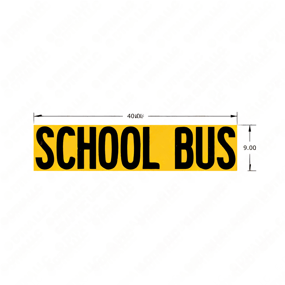 163239 Thomas Built Bus | Decal - School Bus Lettering/Warning Label ...