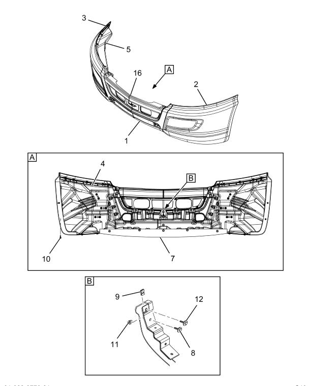 4062439C97, Navistar International®, BUMPER PAINTED W/VALANCE