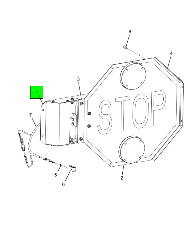 2515024C91, IC Bus, BASE AIR STOP ARM W/NOTCH