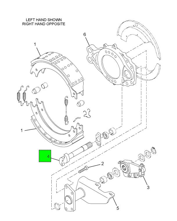 590718C1 | Navistar International® | CAMSHAFT BRAKE S CAM LEFT