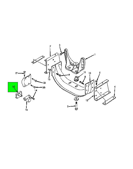 503580C1 | Genuine Navistar International® BRACKET REAR ENGINE MOUNTING