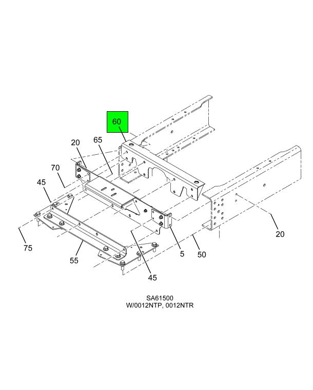 3612447C3 | Genuine Navistar International® CROSSMEMBER RADIATOR SUPPORT