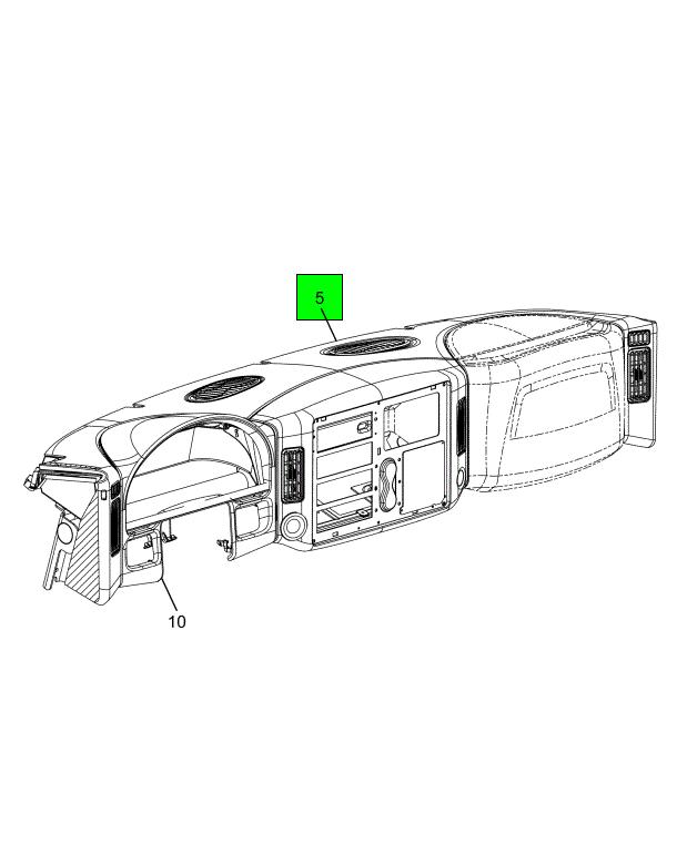 3597342C3 | Navistar International® | PAD INST PANEL SINGLE DIN 