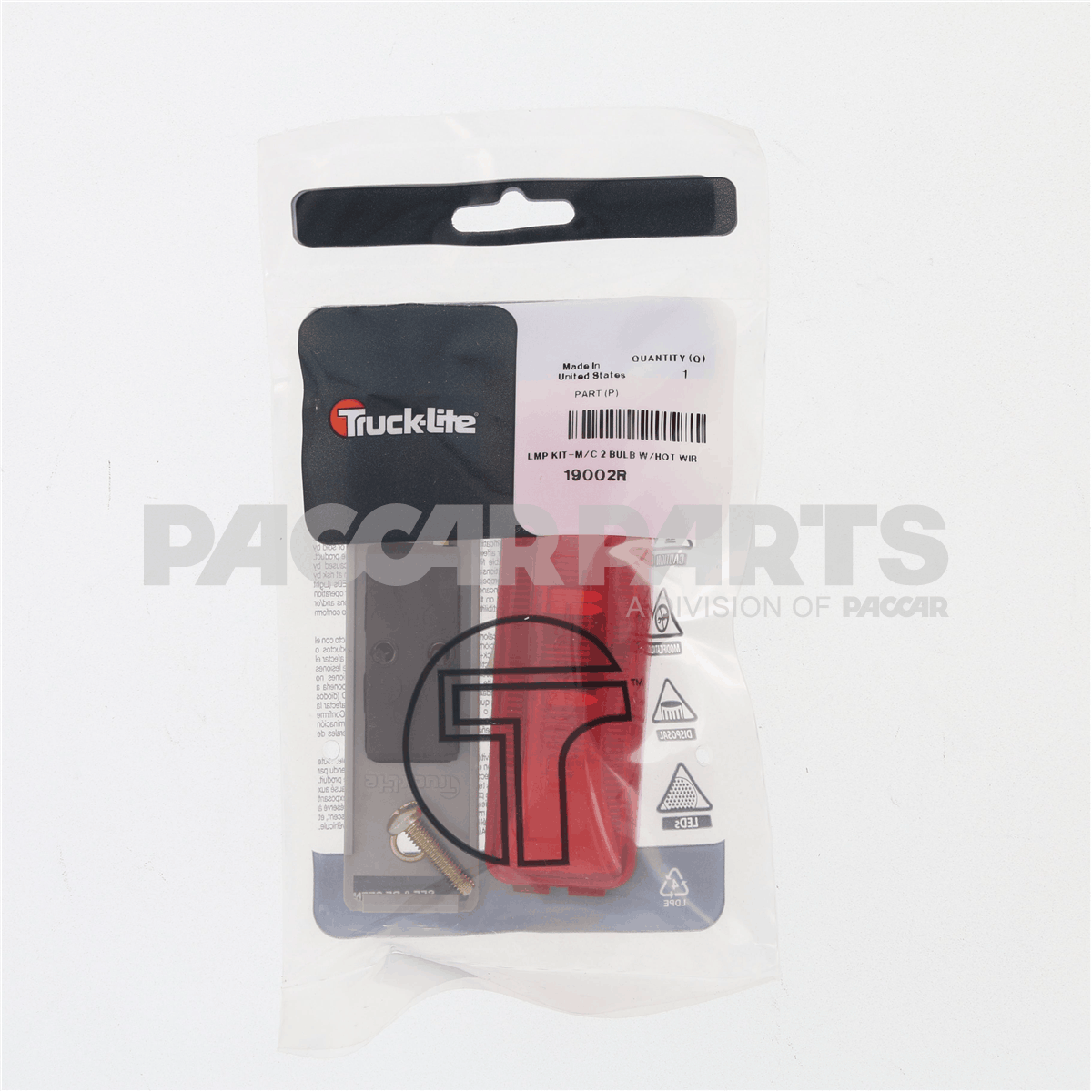 19002R Kenworth | Red Marker Lamp K37 | Source One Parts Center