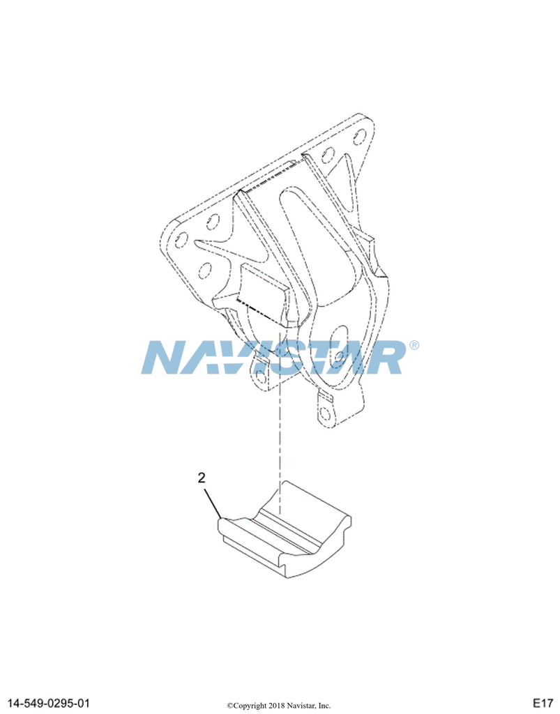 H56929000 | Genuine Navistar International® PAD- LOAD CUSHION SLIPPER