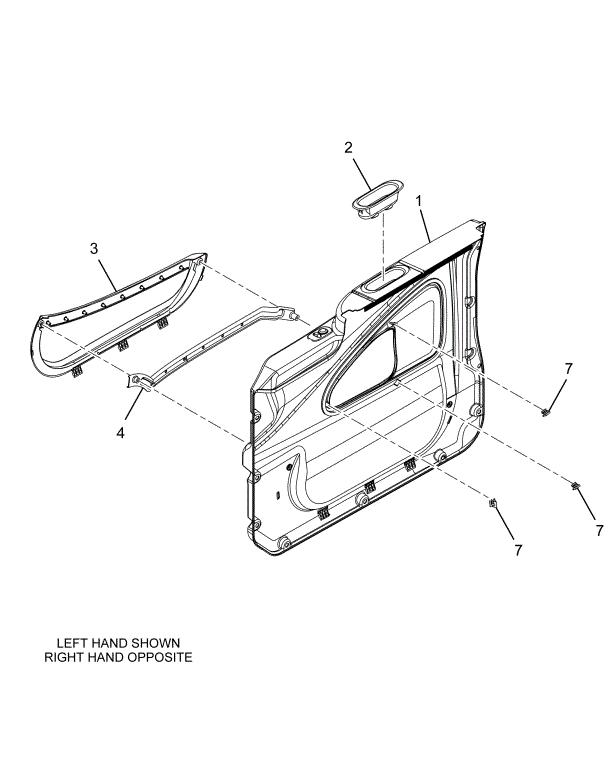 3533752C95 Navistar International | Panel Door Trim Left